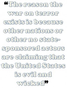 The reason the war on terror exists