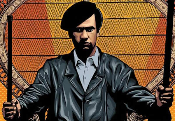 Artist rendering of Huey Newton